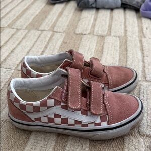 Vans Kids Pink Checkered Sneakers
